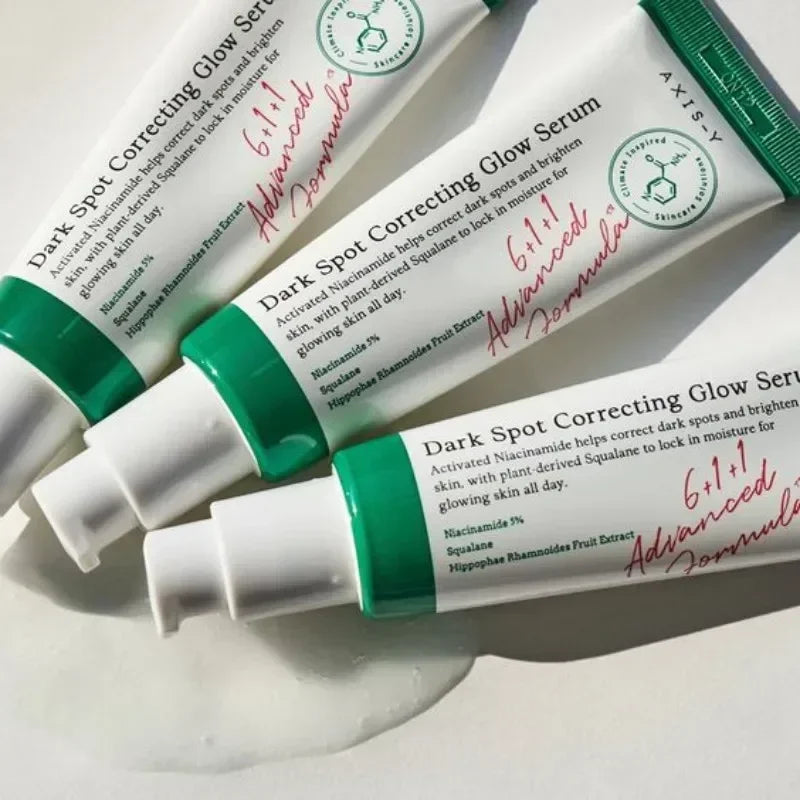 50Ml Axis-Y Dark Spot Correcting Glow Serum Effectively Improves Dull Face Moisturizing Whitening Brighten Gently Soothe Serum